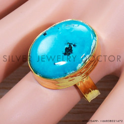 Turquoise 925 Sterling Silver Ring (GR-496)
