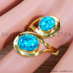 Turquoise 925 Sterling Silver Ring (GR-500)