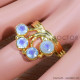 Rainbow Moonstone 925 Sterling Silver Ring (GR-515) Rainbow Moonstone 925 Sterling Silver Ring (GR-515)