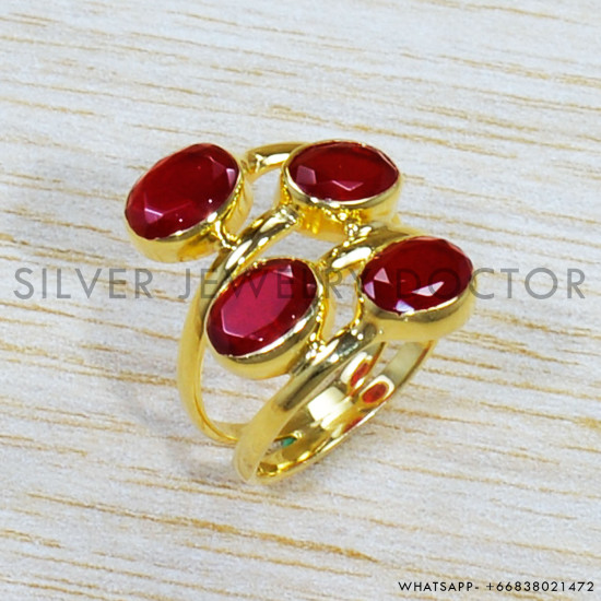 Ruby 925 Sterling Silver Ring (GR-519) Ruby 925 Sterling Silver Ring (GR-519)