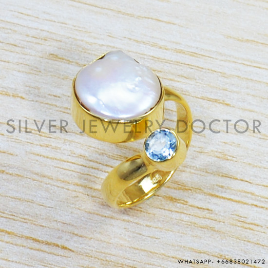 Blue Topaz 925 Sterling Silver Ring (GR-521) Blue Topaz 925 Sterling Silver Ring (GR-521)