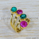 Emerald 925 Sterling Silver Ring (GR-534) Emerald 925 Sterling Silver Ring (GR-534)