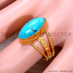Turquoise 925 Sterling Silver Ring (GR-626)