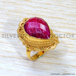 Ruby 925 Sterling Silver Ring (GR-627)