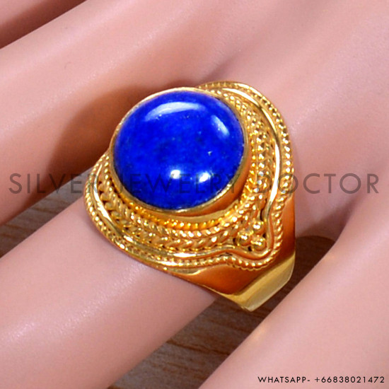 Lapis Lazuli 925 Sterling Silver Ring (GR-628) Lapis Lazuli 925 Sterling Silver Ring (GR-628)