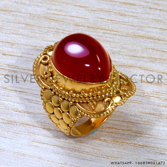 Carnelian 925 Sterling Silver Ring (GR-630) Carnelian 925 Sterling Silver Ring (GR-630)