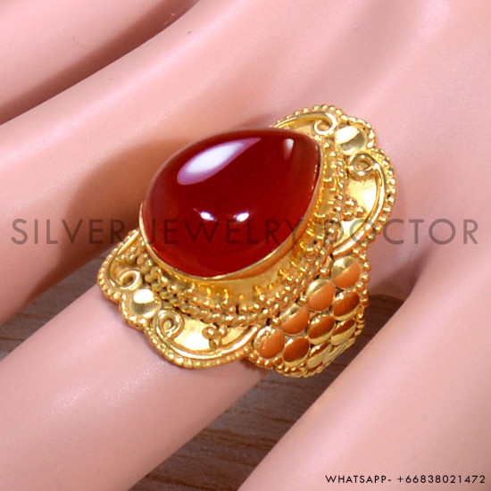 Carnelian 925 Sterling Silver Ring (GR-630) Carnelian 925 Sterling Silver Ring (GR-630)