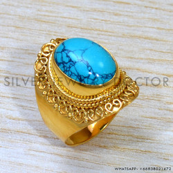 Turquoise 925 Sterling Silver Ring (GR-634) Turquoise 925 Sterling Silver Ring (GR-634)