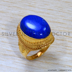 Lapis Lazuli 925 Sterling Silver Ring (GR-635)