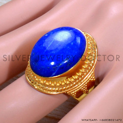 Lapis Lazuli 925 Sterling Silver Ring (GR-635)