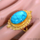 Turquoise 925 Sterling Silver Ring (GR-636) Turquoise 925 Sterling Silver Ring (GR-636)