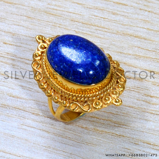 Lapis Lazuli 925 Sterling Silver Ring (GR-637) Lapis Lazuli 925 Sterling Silver Ring (GR-637)