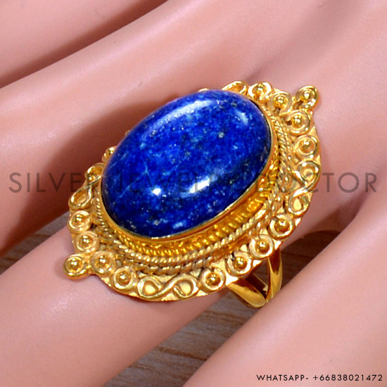 Lapis Lazuli 925 Sterling Silver Ring (GR-637) Lapis Lazuli 925 Sterling Silver Ring (GR-637)