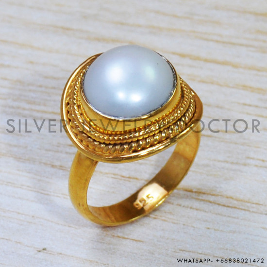 Pearl 925 Sterling Silver Ring (GR-642) Pearl 925 Sterling Silver Ring (GR-642)