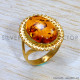 Amber 925 Sterling Silver Ring (GR-645) Amber 925 Sterling Silver Ring (GR-645)