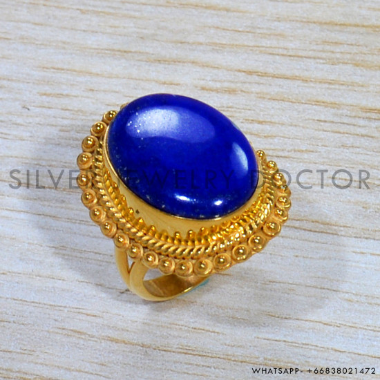 Lapis Lazuli 925 Sterling Silver Ring (GR-650) Lapis Lazuli 925 Sterling Silver Ring (GR-650)
