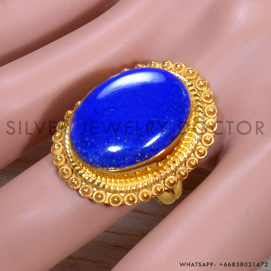Lapis Lazuli 925 Sterling Silver Ring (GR-650) Lapis Lazuli 925 Sterling Silver Ring (GR-650)