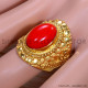 Coral 925 Sterling Silver Ring (GR-651) Coral 925 Sterling Silver Ring (GR-651)