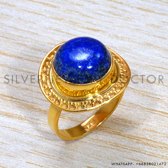 Lapis Lazuli 925 Sterling Silver Ring (GR-657) Lapis Lazuli 925 Sterling Silver Ring (GR-657)