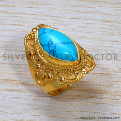 Turquoise 925 Sterling Silver Ring (GR-660) Turquoise 925 Sterling Silver Ring (GR-660)