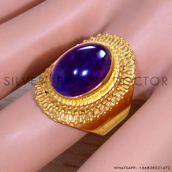 Amethyst 925 Sterling Silver Ring (GR-666) Amethyst 925 Sterling Silver Ring (GR-666)