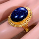 Blue Sunstone Exclusive Jewellery Gold Plated Sterling Silver Ring GR-681