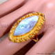 Rainbow Moonstone 925 Sterling Silver Ring (GR-682) Rainbow Moonstone 925 Sterling Silver Ring (GR-682)