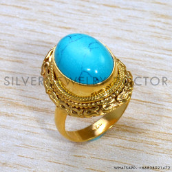 Turquoise 925 Sterling Silver Ring (GR-685) Turquoise 925 Sterling Silver Ring (GR-685)