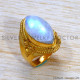 Rainbow Moonstone 925 Sterling Silver Ring (GR-688) Rainbow Moonstone 925 Sterling Silver Ring (GR-688)