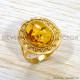 Amber 925 Sterling Silver Ring (GR-693) Amber 925 Sterling Silver Ring (GR-693)