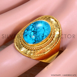 Turquoise 925 Sterling Silver Ring (GR-697)