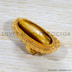 Tiger Eye 925 Sterling Silver Ring (GR-707)