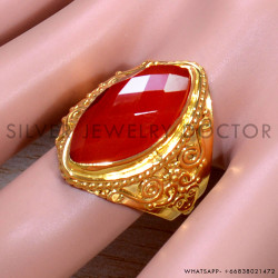 Carnelian 925 Sterling Silver Ring (GR-713)