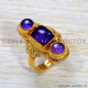 Amethyst 925 Sterling Silver Ring (GR-722) Amethyst 925 Sterling Silver Ring (GR-722)