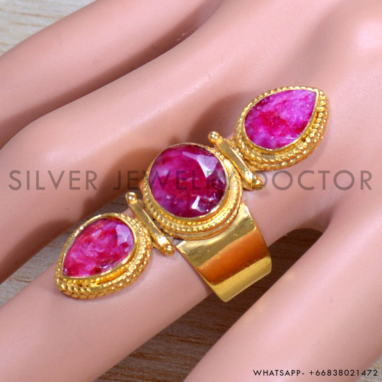 Ruby 925 Sterling Silver Ring (GR-723) Ruby 925 Sterling Silver Ring (GR-723)