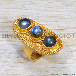 Labradorite 925 Sterling Silver Ring (GR-724)