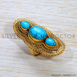 Turquoise 925 Sterling Silver Ring (GR-726) Turquoise 925 Sterling Silver Ring (GR-726)