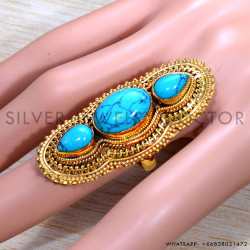 Turquoise 925 Sterling Silver Ring (GR-726)