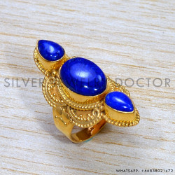 Lapis Lazuli 925 Sterling Silver Ring (GR-727)