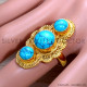 Turquoise 925 Sterling Silver Ring (GR-731) Turquoise 925 Sterling Silver Ring (GR-731)