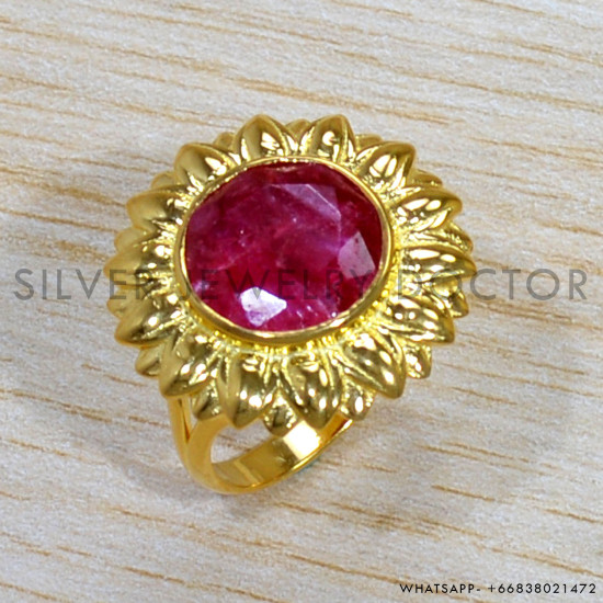Ruby 925 Sterling Silver Ring (GR-736) Ruby 925 Sterling Silver Ring (GR-736)