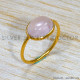 Rose Quartz 925 Sterling Silver Ring (GR-739)