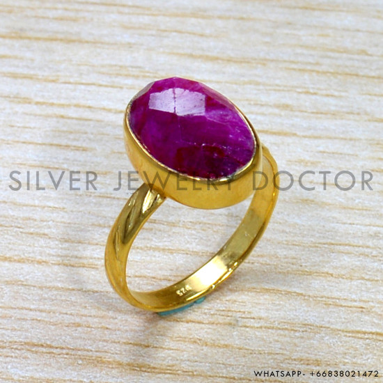 Ruby 925 Sterling Silver Ring (GR-741) Ruby 925 Sterling Silver Ring (GR-741)