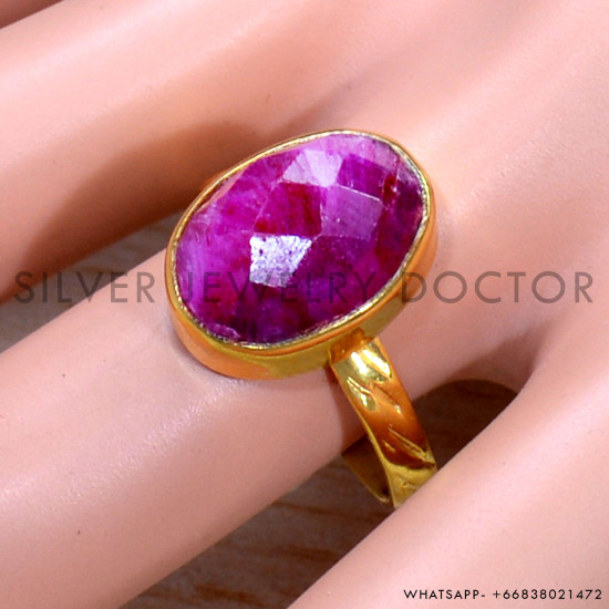 Ruby 925 Sterling Silver Ring (GR-741) Ruby 925 Sterling Silver Ring (GR-741)