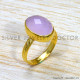 Rose Quartz 925 Sterling Silver Ring (GR-742) Rose Quartz 925 Sterling Silver Ring (GR-742)
