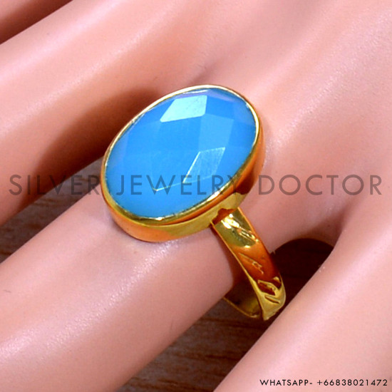 Chalcedony 925 Sterling Silver Ring (GR-748) Chalcedony 925 Sterling Silver Ring (GR-748)
