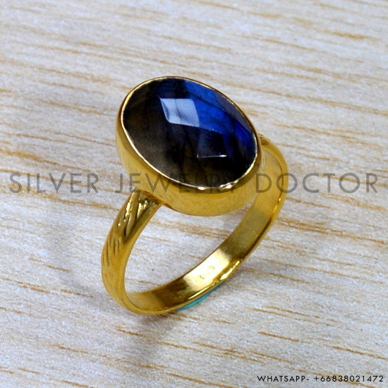 Labradorite 925 Sterling Silver Ring (GR-750) Labradorite 925 Sterling Silver Ring (GR-750)