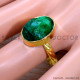 Emerald 925 Sterling Silver Ring (GR-751) Emerald 925 Sterling Silver Ring (GR-751)