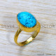 Turquoise 925 Sterling Silver Ring (GR-752) Turquoise 925 Sterling Silver Ring (GR-752)
