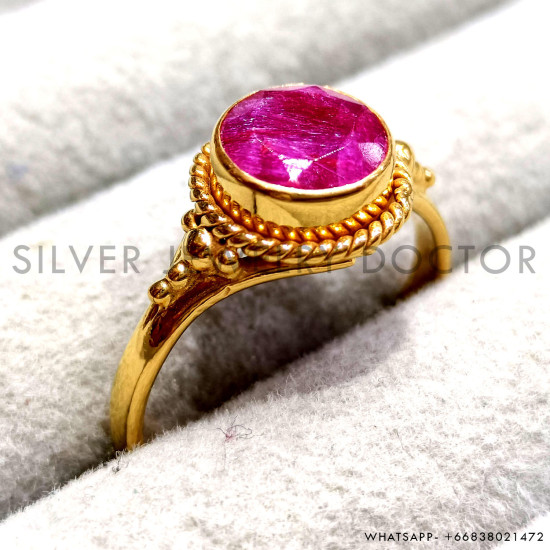 Ruby 925 Sterling Silver Ring (GR-755) Ruby 925 Sterling Silver Ring (GR-755)